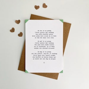 Carta - Poesia 'Distanza' + Busta