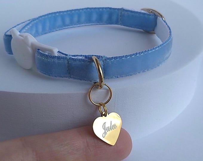 Mini Personalized Id Tag Heart /pet locket/cat collar/Kitten tag/Engraved Cat ID Tag/kitten mini Id Tag/Personalized Pet Id Tag/heart Id Tag