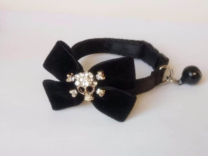 Gothic cat collar.Cat collar.Kitten collar.Collar Bow Etsy