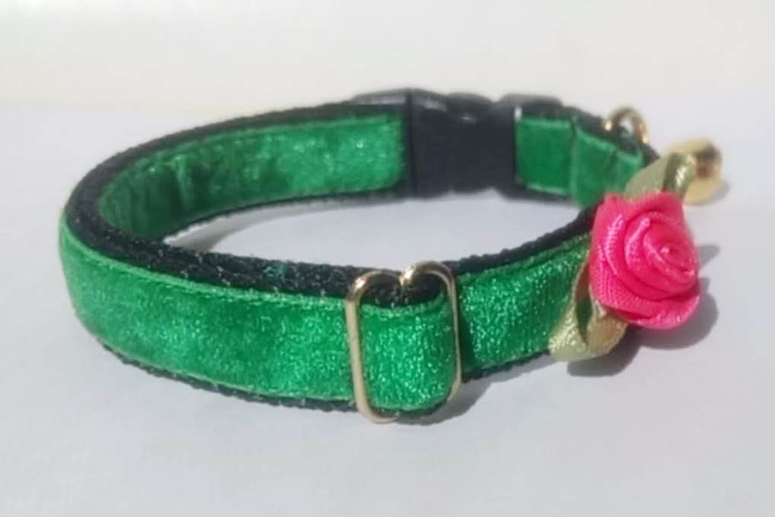 Green Velvet Cat Collar.cat Collar.kitten Collar.puppy Etsy
