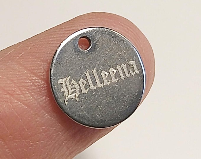 Silver Personalized Id Tag cat collar/Kitten Id tag/Engraved Cat ID Tag/kitten mini Id Tag/Personalized Pet Id Tag/Personalized Puppy Id Tag
