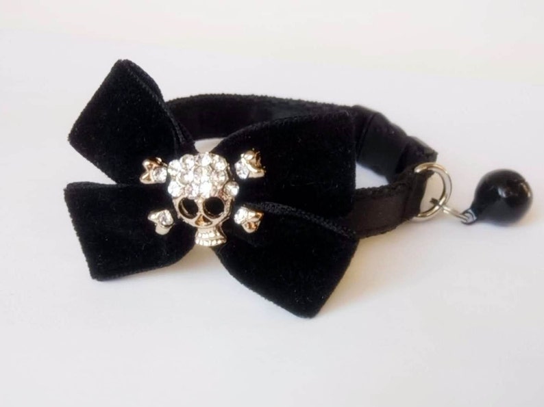 Gothic cat collar.Cat collar.Kitten collar.Collar Bow Etsy