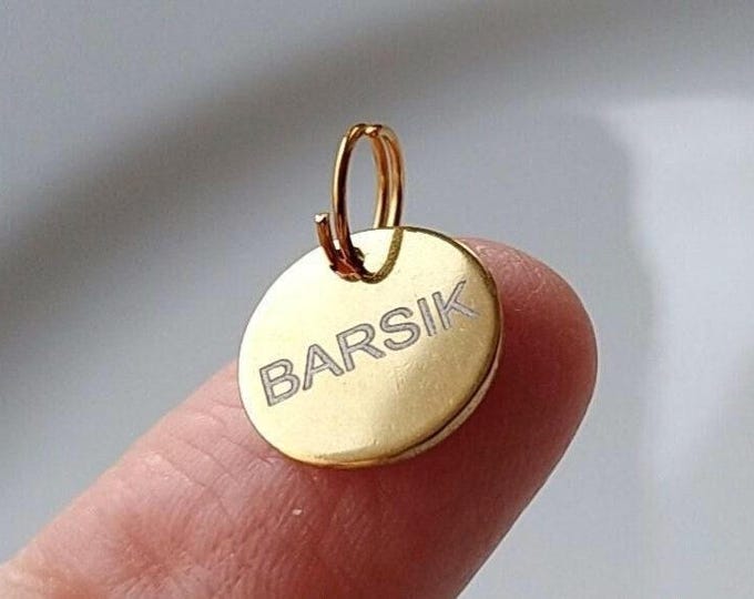 Mini Personalized Id Tag/cat collar/Kitten Id tag/Engraved Cat ID Tag/kitten mini Id Tag/Personalized Pet Id Tag/ Personalized Puppy Id Tag