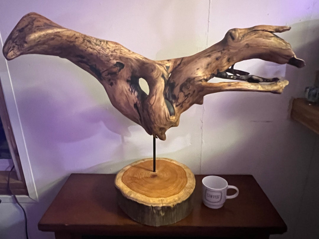 Bat Shaped Driftwood Wings refinished Made Out of Madrona Etsy