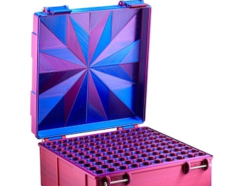 200-Slot 3 ml Vial Case | Clinic & Jumbo Bulk Storage | Organizer for GLP-1, Peptides, Research