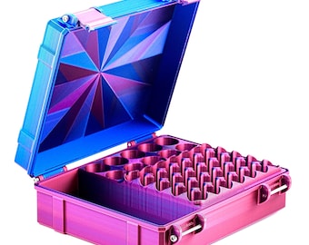 Large Combo Vial Case | 35-Slot 3 ml Vial Case & 10-Slot 10 ml Vial Case Slots | Organizer for Peptides, Research