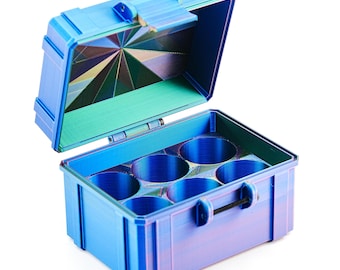 6-Slot 30 ml Hosperia BAC Vial Case | Organizer for GLP-1, Peptides, Research