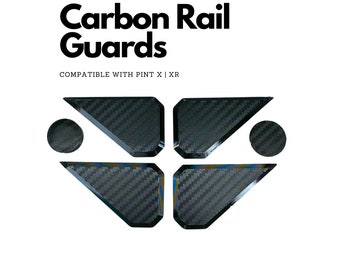 Carbon Rail Guards for Onewheel Pint X - Includes power button and charging port plugs