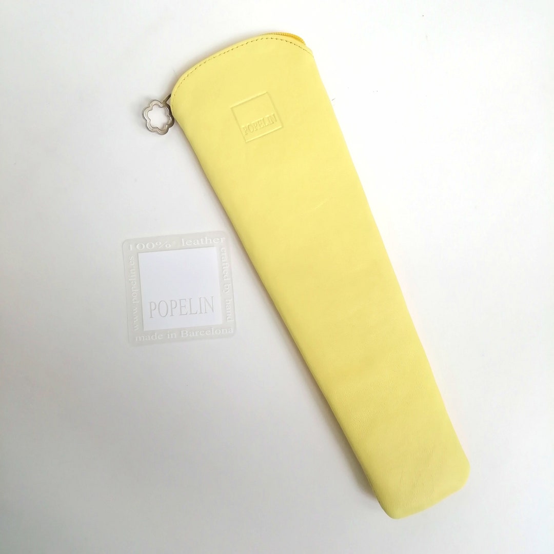 Hand Fan Case Yellow Fan Leather Case Fashion Etsy