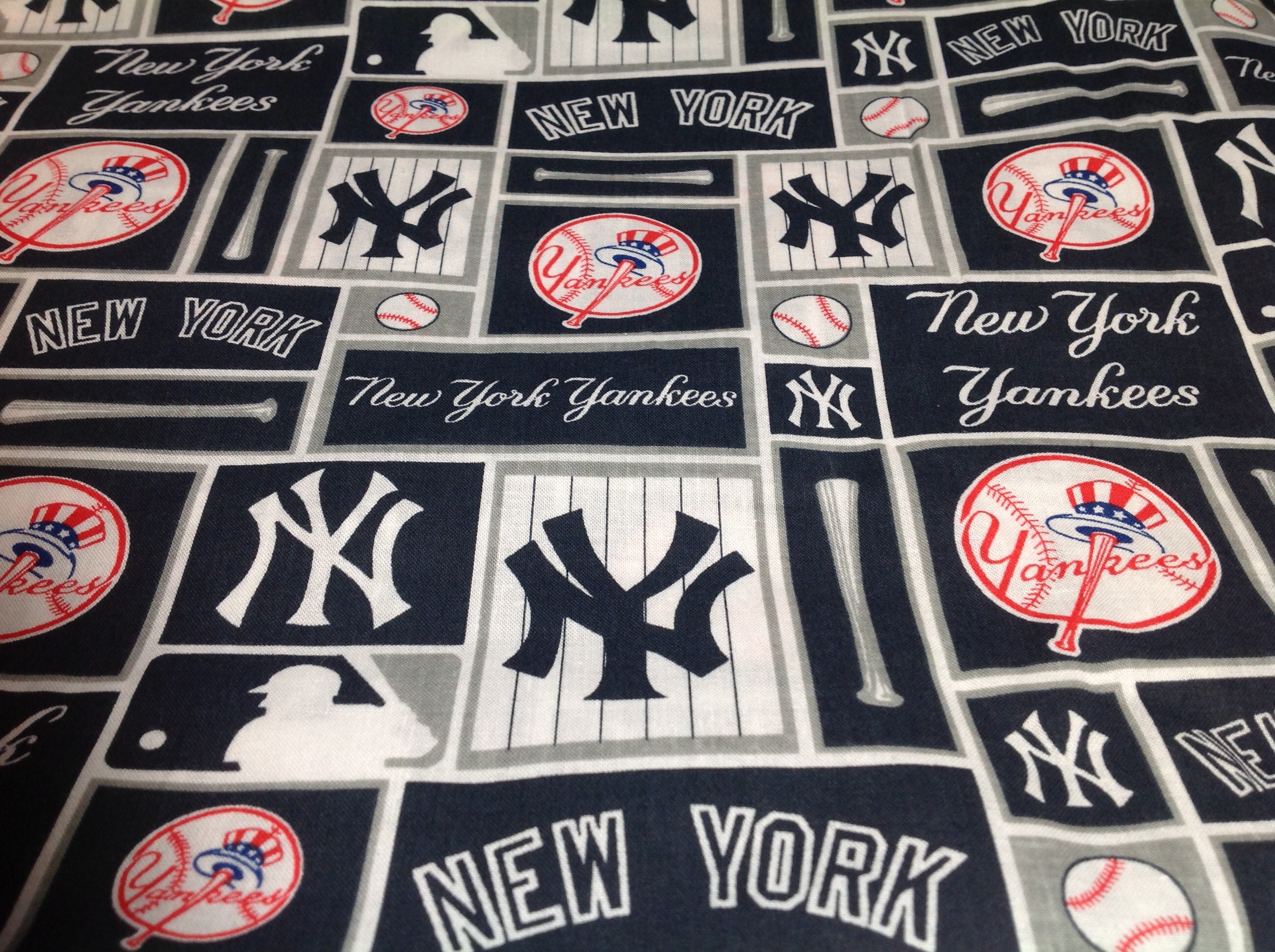 New York Yankees fabric Yankees baseball Yankee baseball | Etsy