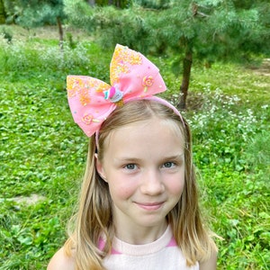 Candy Ice Cream Bow Headband: Polymer Clay Lollipop Hair Bow image 5