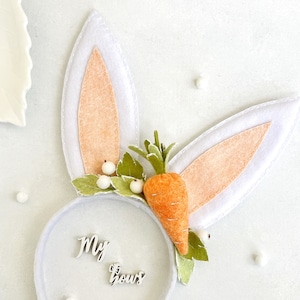 Bunny headband, Easter Bunny Ear Headband, Easter Headband, Kids Headband, Gift for Kids, Easter Gift, Women's Girl's White Bunny