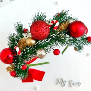 Christmas Tree Headband, Christmas party crown