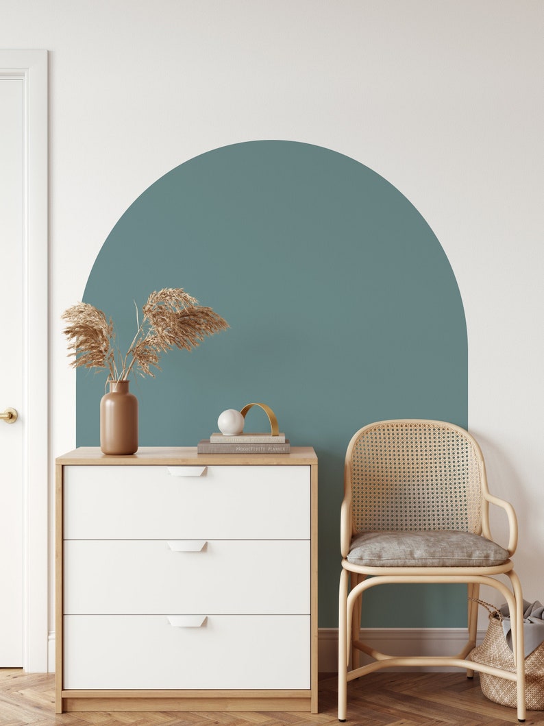 Arch Wall Decal Arch Colour Block Wall Decal Large Arch Etsy