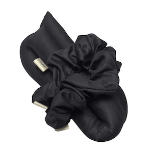 Large Bamboo Silk Heatless Curler, Overnight Curls, No Damage Curls, Vegan Eco Silk Black Heatless Curls, Gifts For Her, Sleep In Curler