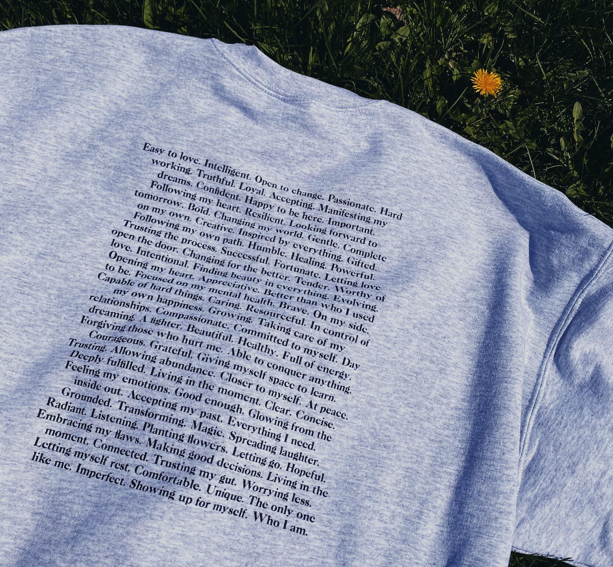 I Am Affirmation Crewneck - Self Love - Unisex Crewneck - Minimalist …
