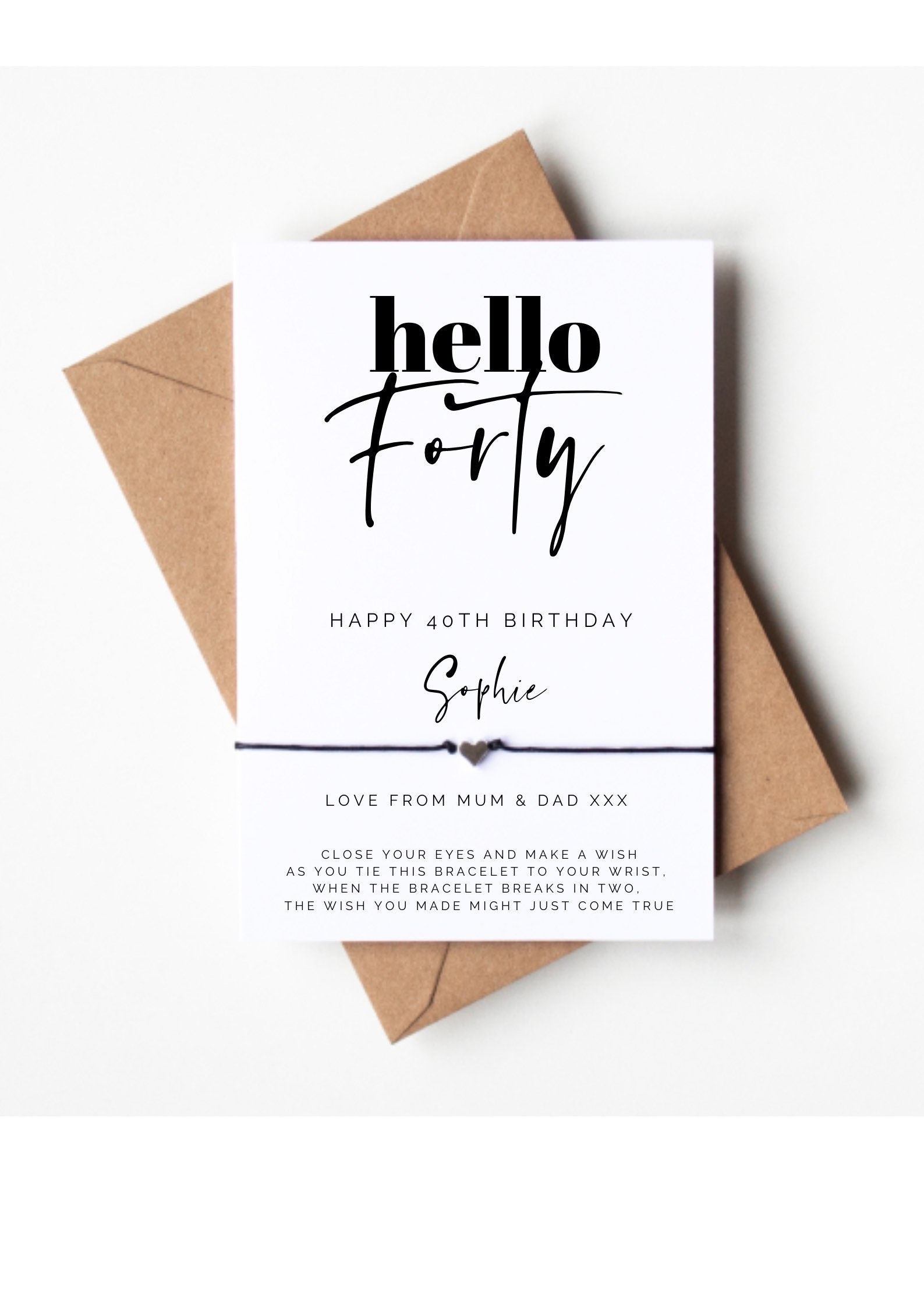 40th Birthday Wish - Etsy UK