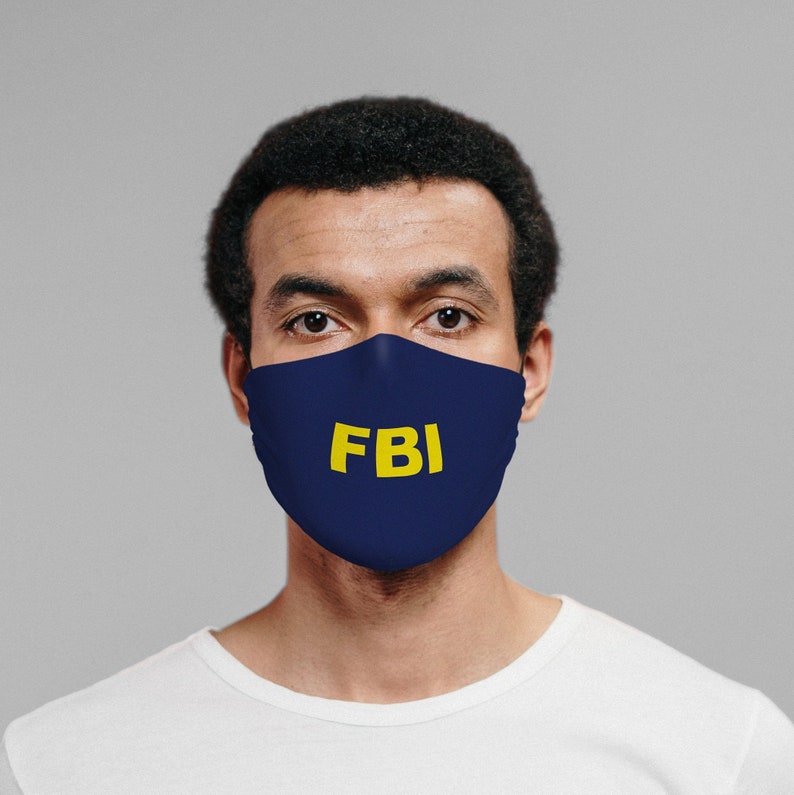 FBI Designed Face Mask/ Daily Use/ With Filter Pocket/ Etsy