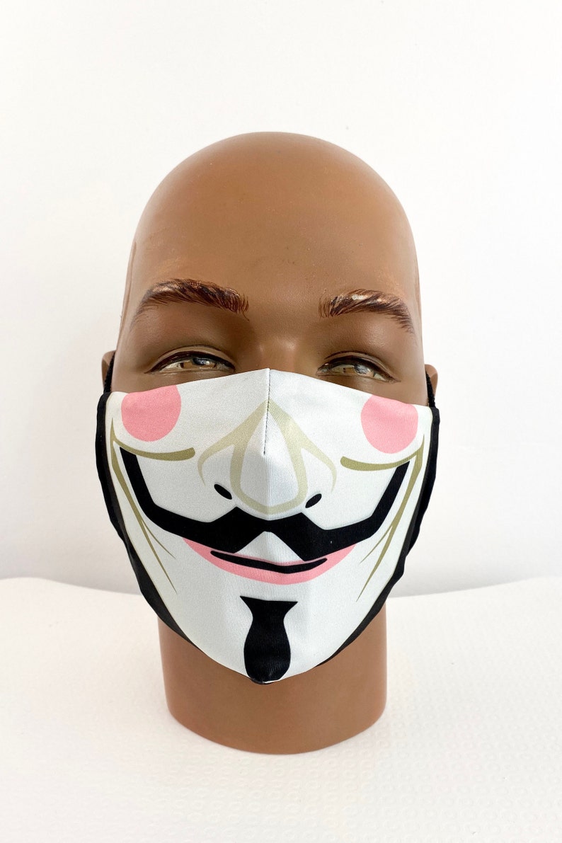 Vendetta Designed Face Mask / Daily Use / With Filter Pocket/ Etsy