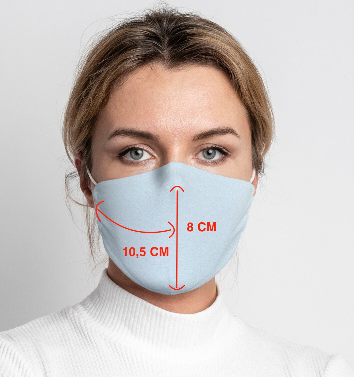 Anatomy Designed Face Mask/ Daily Use/ With Filter Pocket/ Etsy