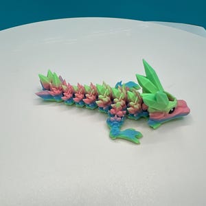 Rainbow dragon straw topper