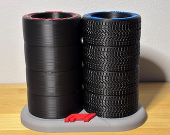 F1 Racing Tire Pencil Holder – Mini Tire Desk Organizer for Car & Formula 1 Fans