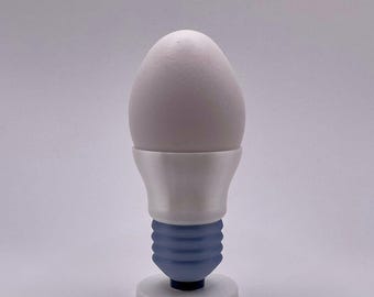 Coquetier amusant en forme d'ampoule, coquetier amusant et cool comme gag du petit-déjeuner, idée cadeau insolite et originale