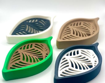 Soap dish with drain in flower shape, soap holder with draining grid in different colors, artistic soap dish and soap bowls