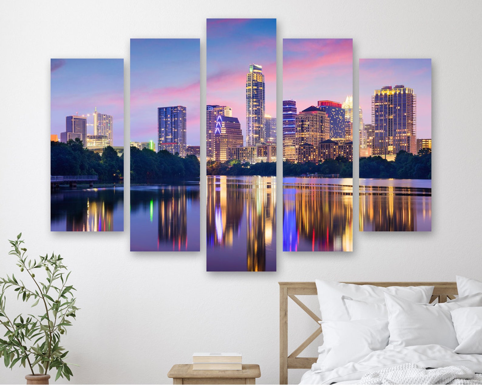 Austin Texas Wall Décor Austin Texas Wall Art Austin Panoramic Etsy