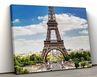 Eiffel Tower Art Paris Wall Art, Eiffel Tower Wall Décor Paris Canvas Art