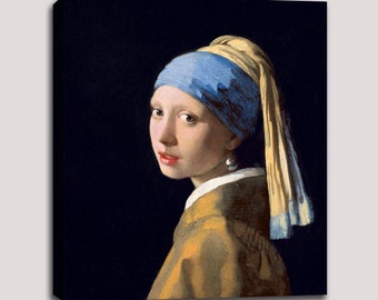 The Girl With A Pearl Earring Johannes Vermeer Canvas Prints Reproduction Painting Canvas Wall Art