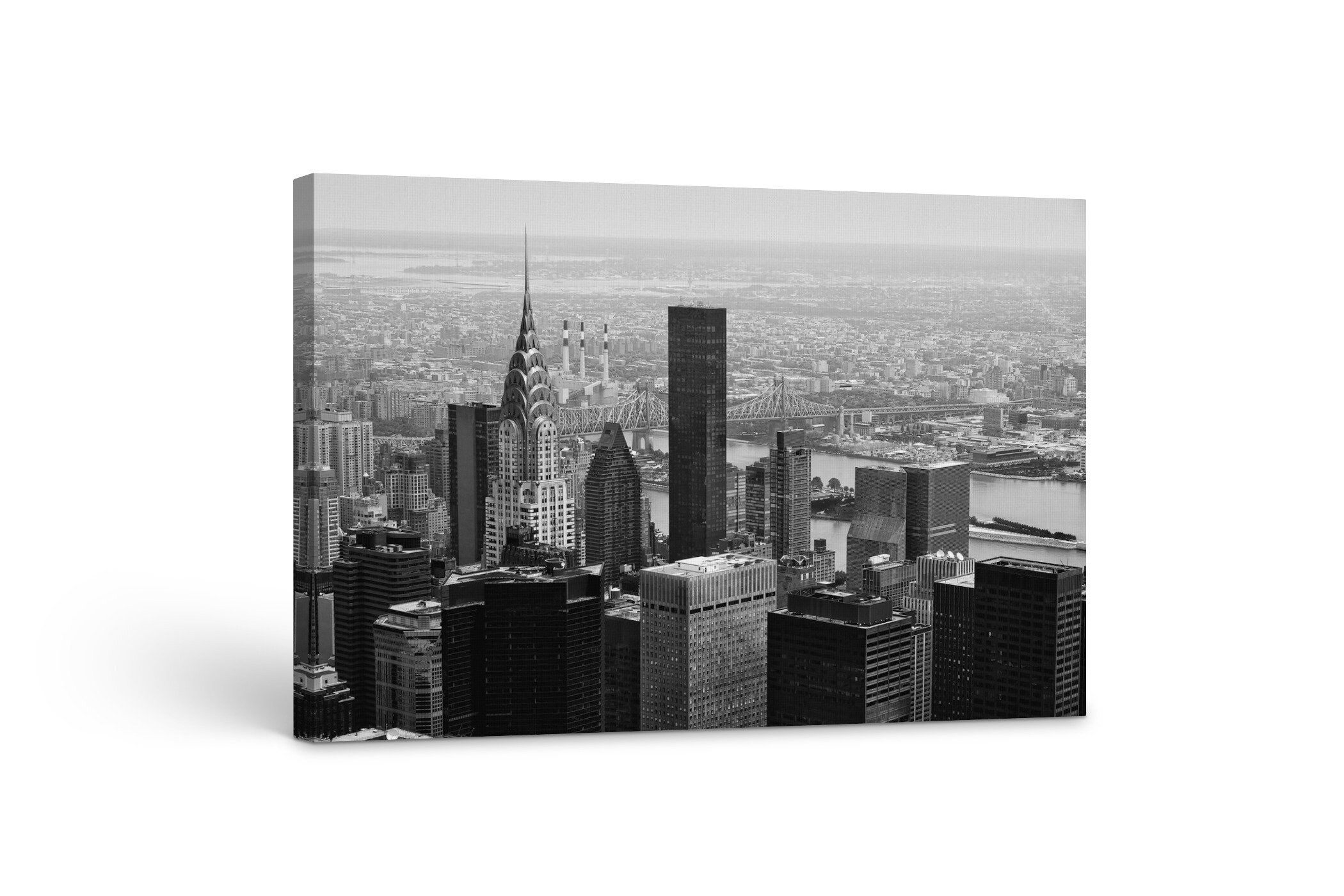 Black and White Print New York Canvas Wall Art Skyscrapers Of Etsy
