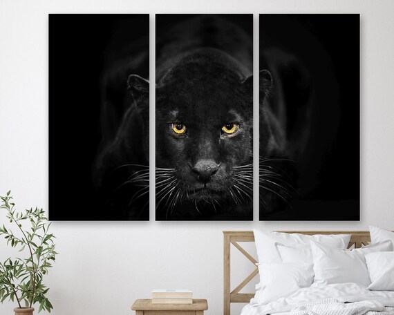 Black Panther Canvas Prints Panther Canvas Art Animal Photo - Etsy