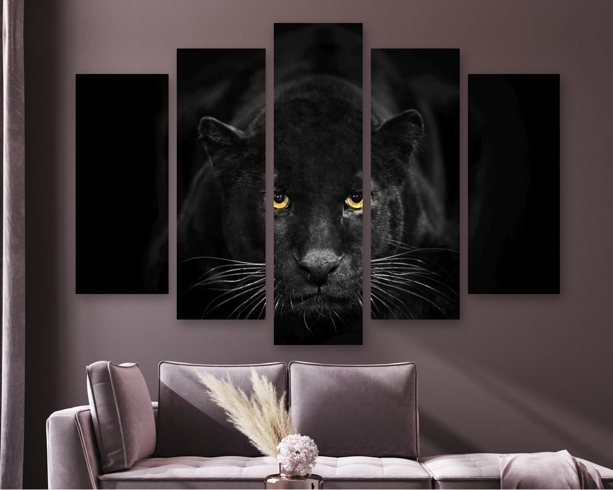 Black Panther Canvas Prints Panther Canvas Art Animal Photo | Etsy