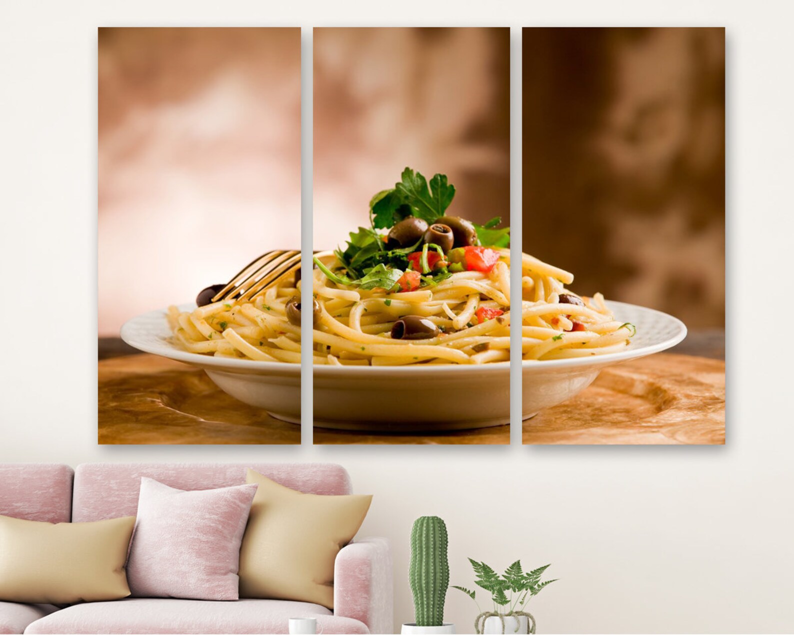 Italian Cuisine Canvas Prints Pasta Canvas Art Food Wall Etsy