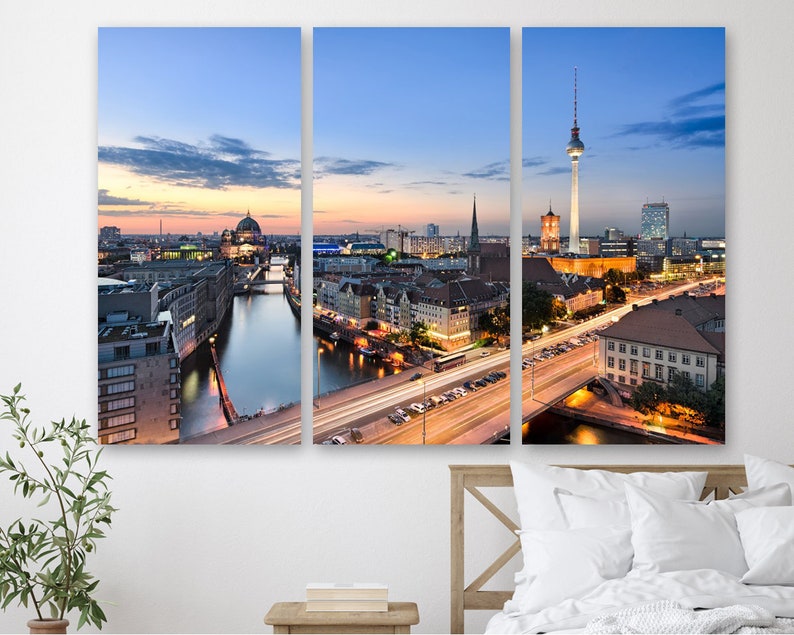 Berlin Deutschland Leinwand Drucke Berlin Wand Dekor Panorama | Etsy