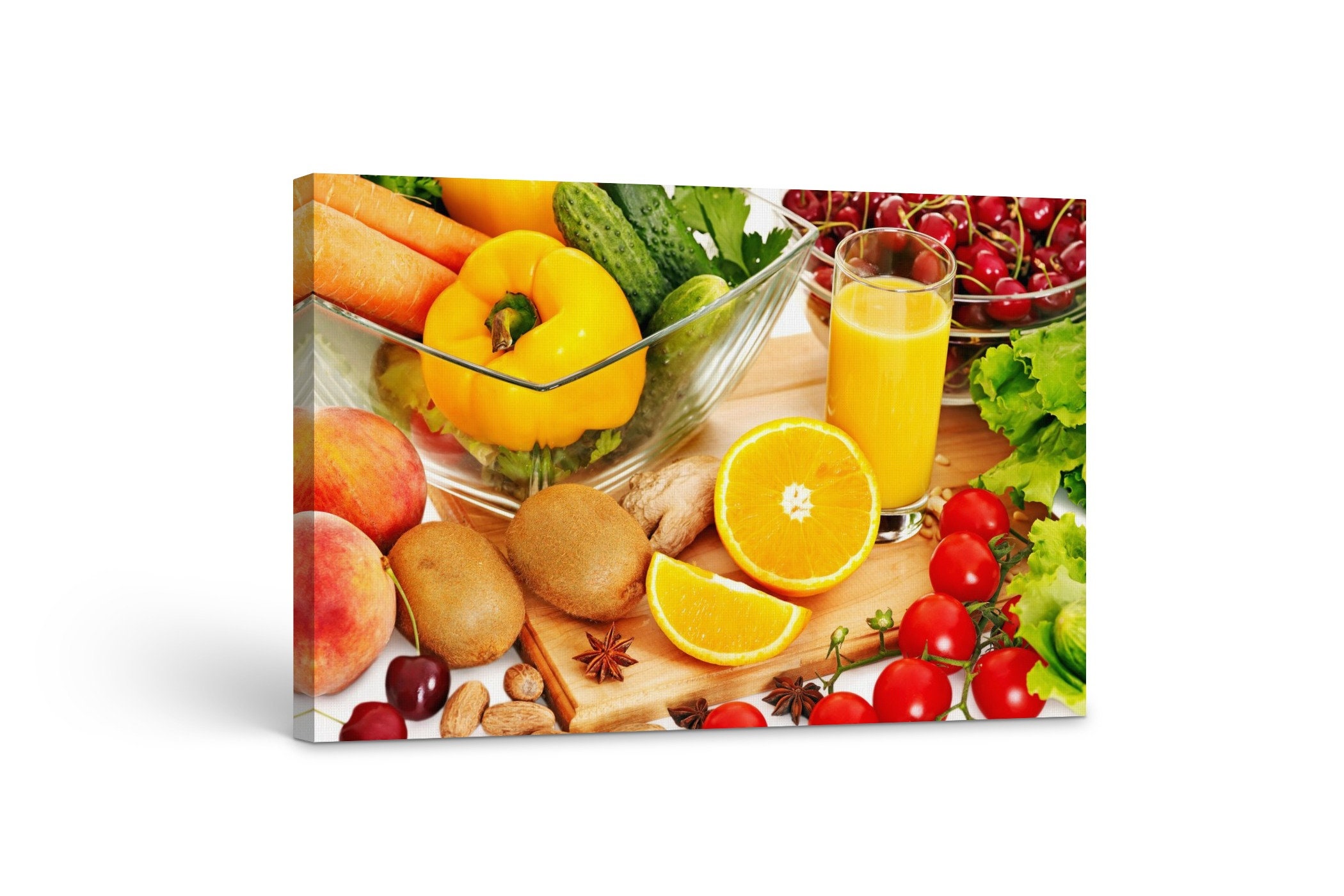 Orange Juice Canvas Prints Cup of Orange Juice Canvas Art Food | Etsy