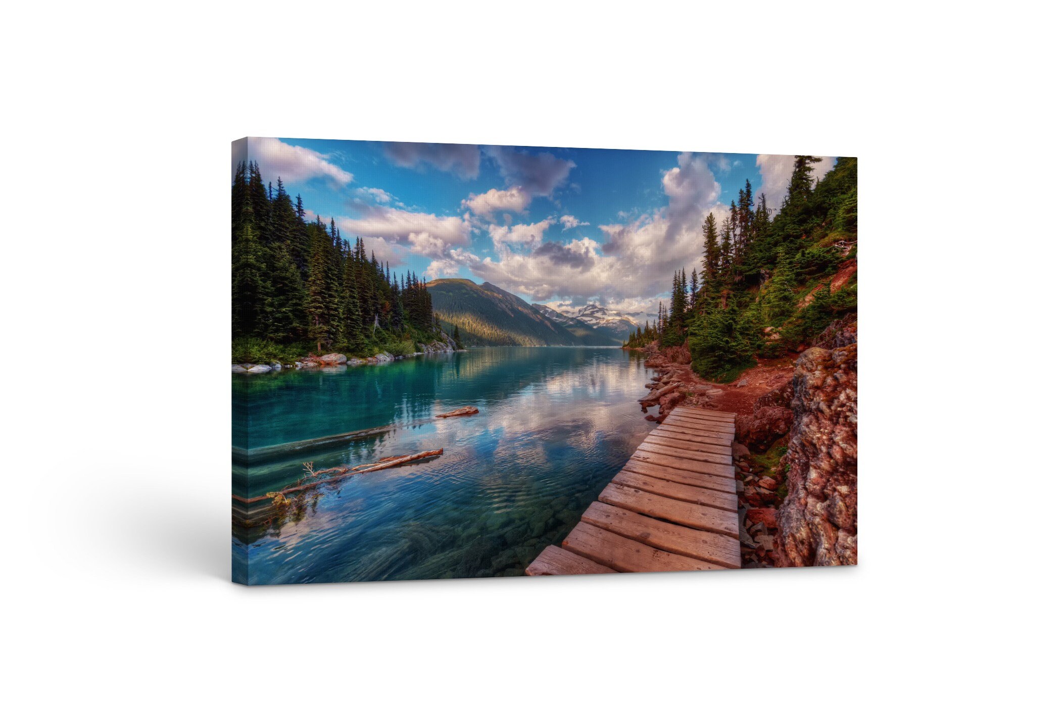 Mountain Lake Wall Art Landscape Canvas Art Landscape Canvas Etsy