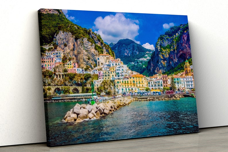 Amalfi Italy Canvas Prints Amalfi Coast Wall Décor Italian Etsy