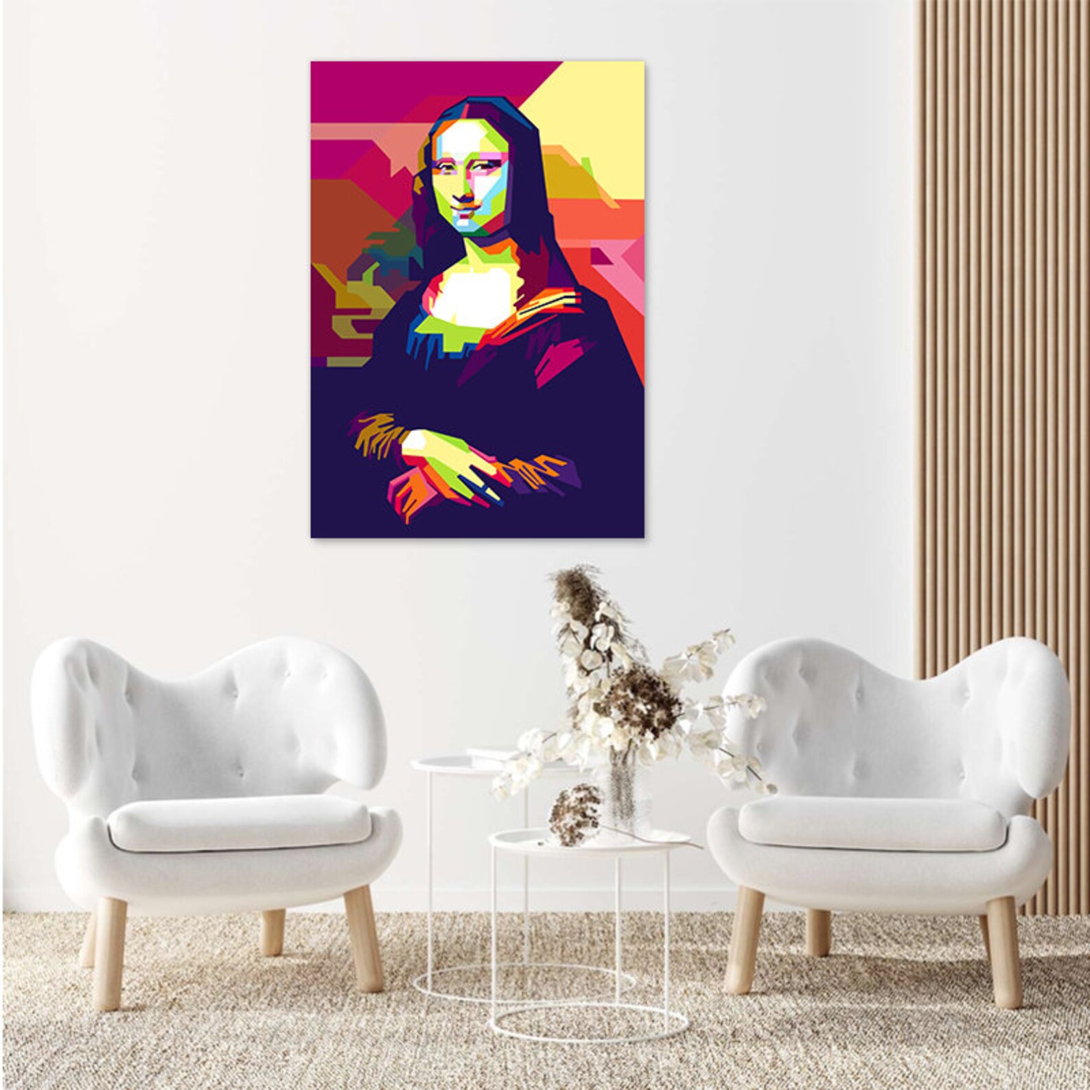 Pop Art Portrait Mona Lisa Canvas Art Mona Lisa Canvas Prints - Etsy