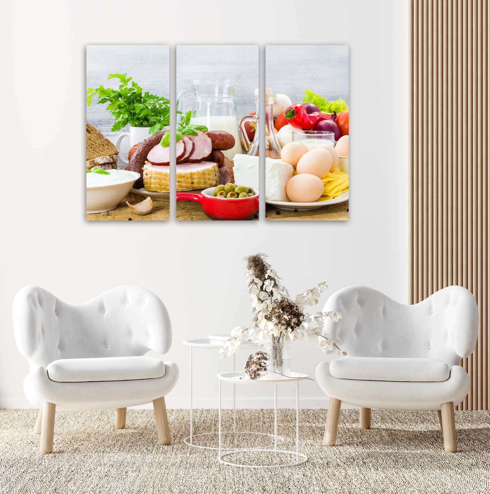Food Wall Decor Food Canvas Prints Milk Products Canvas Art Etsy