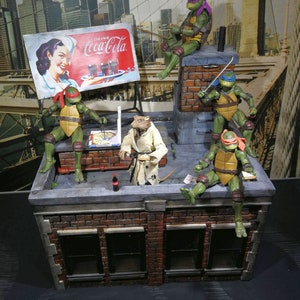 Teenage Mutant Ninja Turtles rooftop diorama