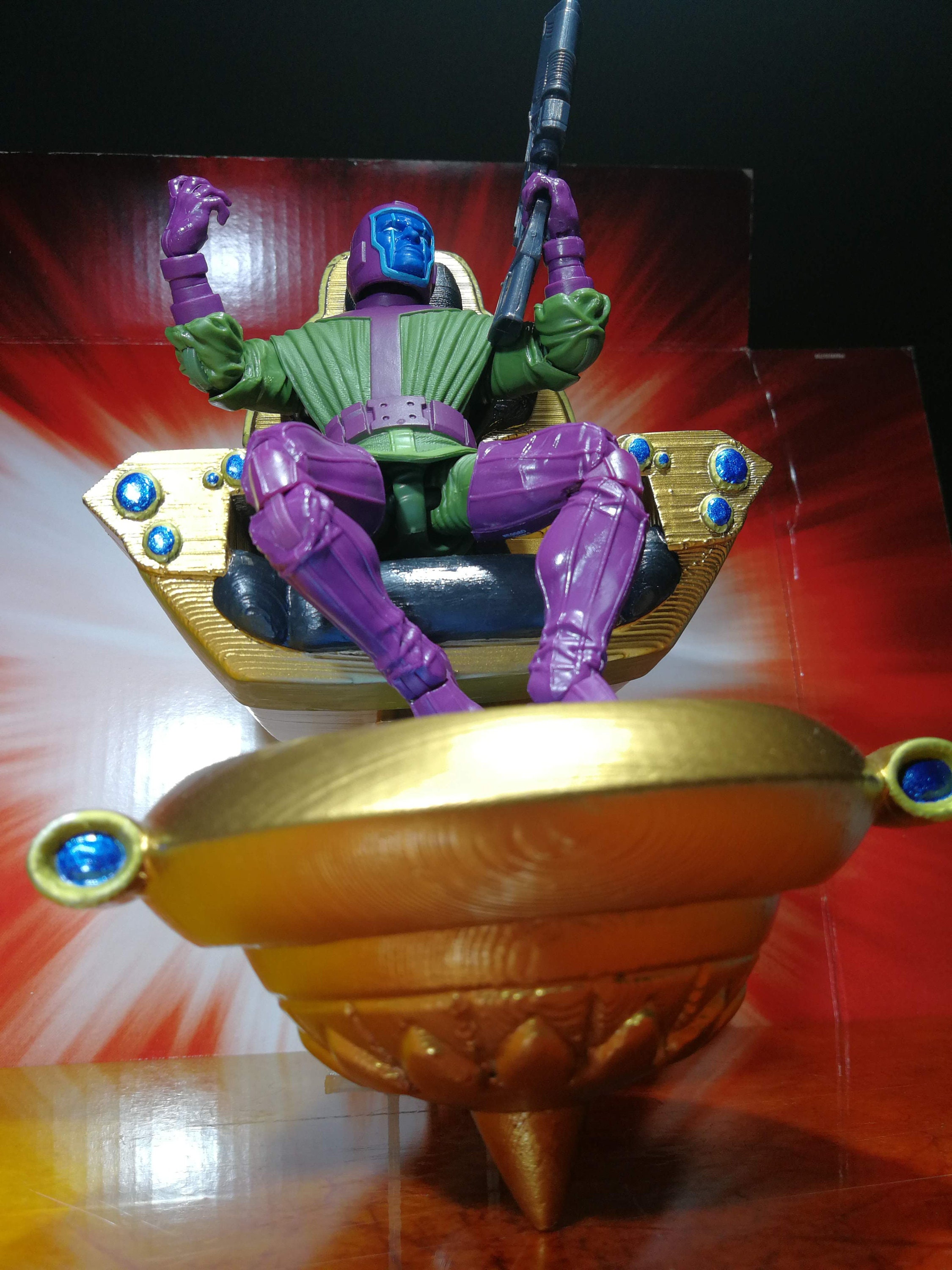 Kang the Conqueror's Custom 3D Printed Time Chair PAINTED