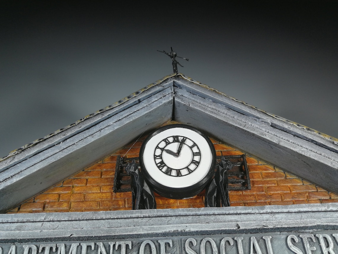 Back to the Future Clock Tower Diorama Etsy