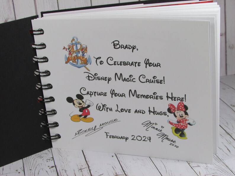 2024 Personalized Disney Cruise Autograph Book disney Trip Etsy