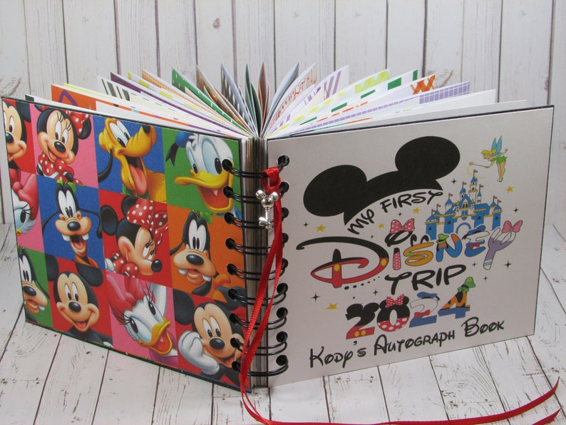 Disney Autograph Book 2024 Deluxe My First Trip Album for Etsy Portugal