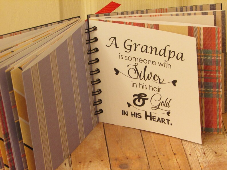Grandpa Photo Album Scrapbook Promoted to Grandpa Est 2020 Etsy