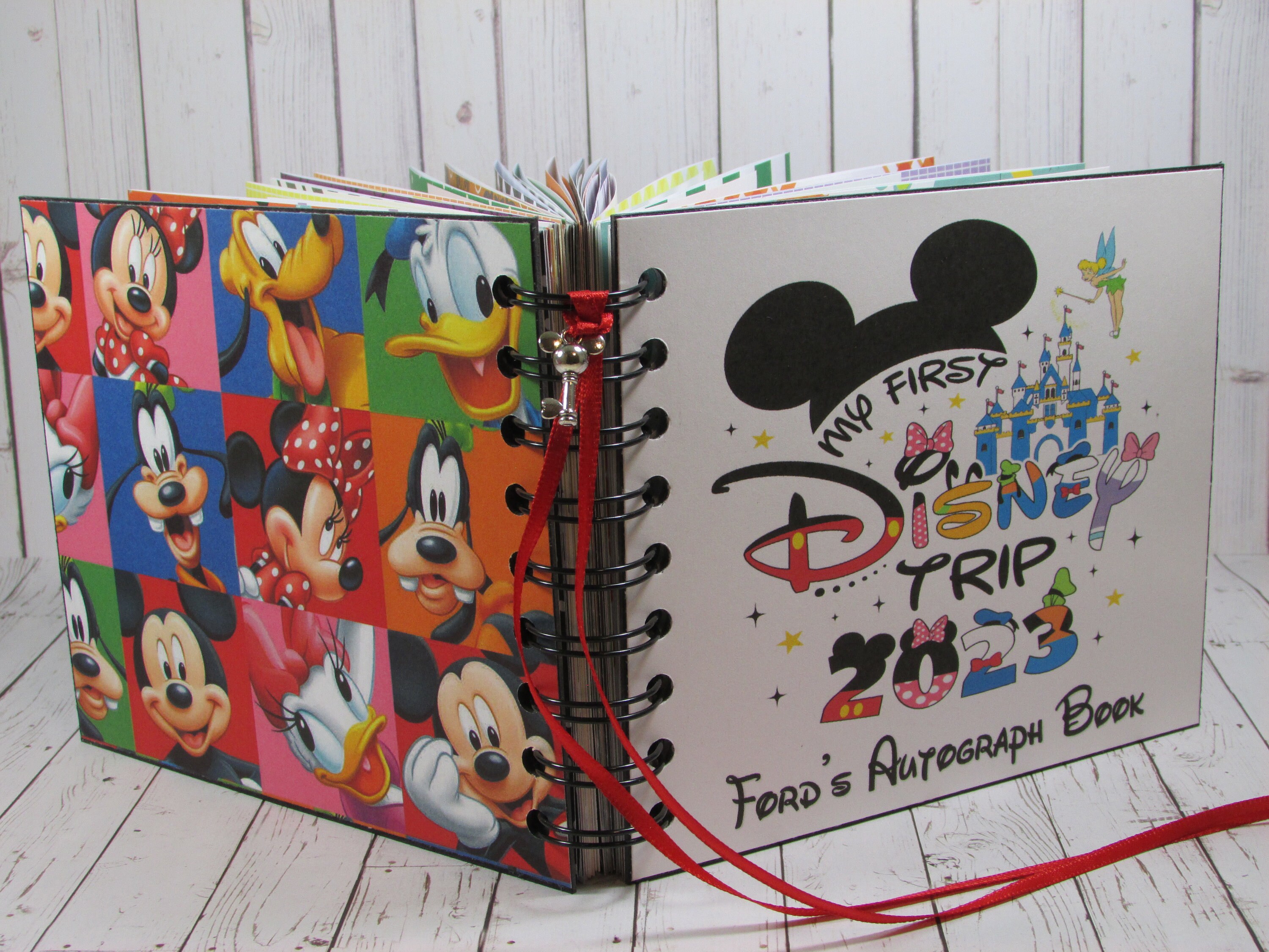 I found my old autograph book from my Disney World trip in 2000