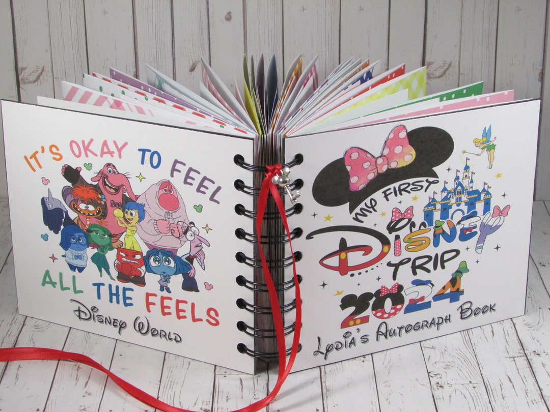 2025 or ANY YEAR Disney Autograph Book girls-my First Disney Trip ...