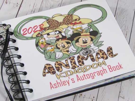 Disney Autograph Book 2024 my First Trip Disney Trip Reveal Gift Graphics  on Front and Back Covers 
